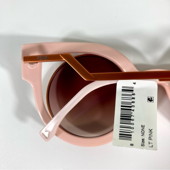 NWT Fendi FF 0137/S 0NUG Orange/Pink Glitter Cat Eye Sunglasses main image 13
